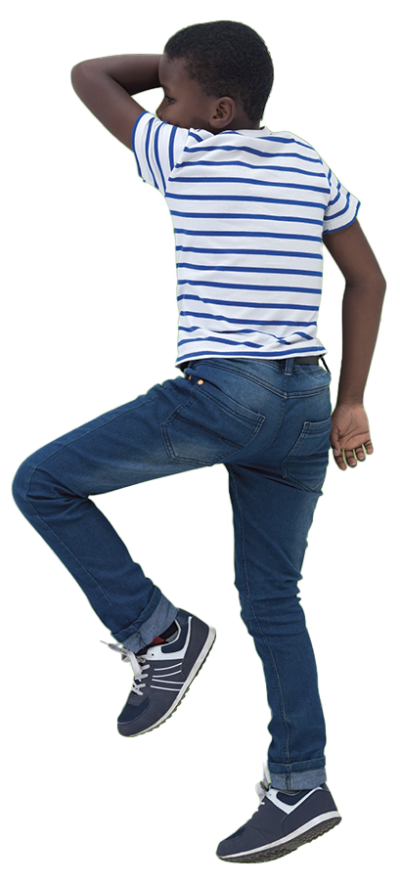 Black child UAS SAR manikin.