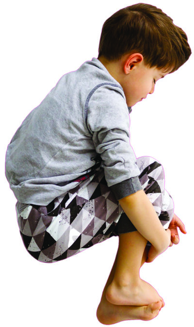White child UAS SAR manikin.